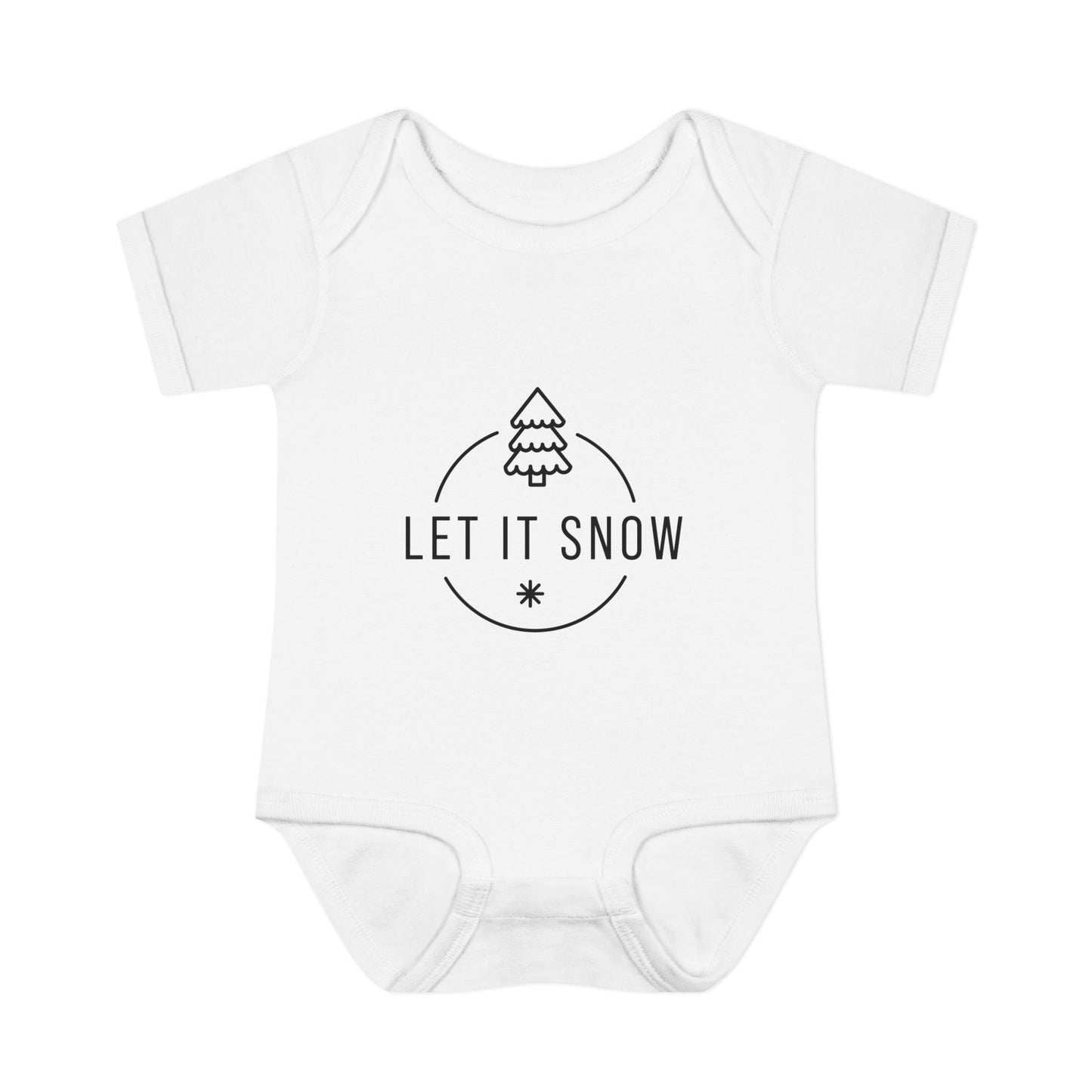 Winter-Themed Infant Bodysuit - Let It Snow, Cute Baby Outfit, Holiday Gift, Newborn Clothes, Baby Christmas Onesie, Cozy Winter Attire