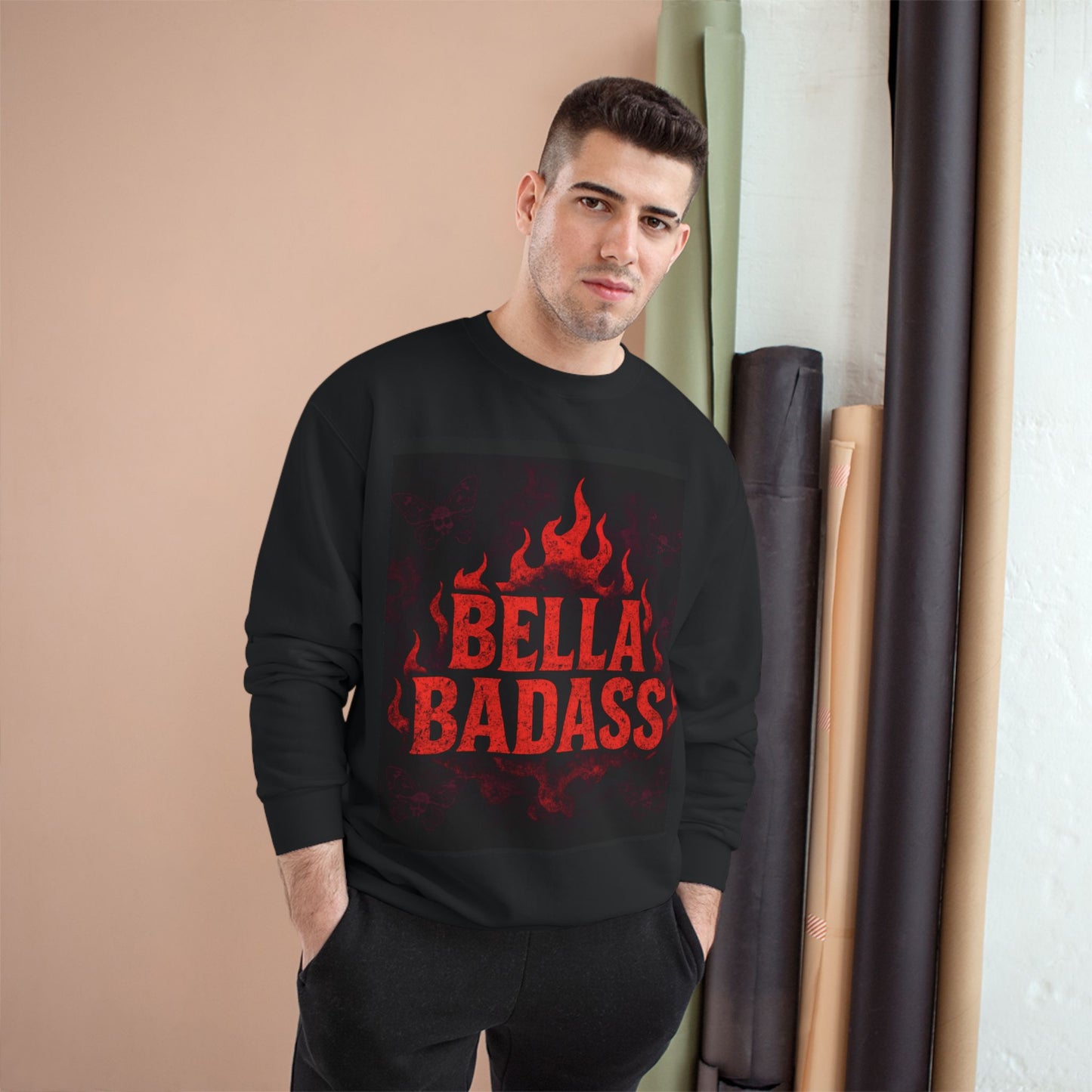 Bella Badass Champion Sweatshirt | Stylish Cozy Sweatshirt for Confident Women | Perfect Gift for Birthdays, Holidays, or Self-Care Days