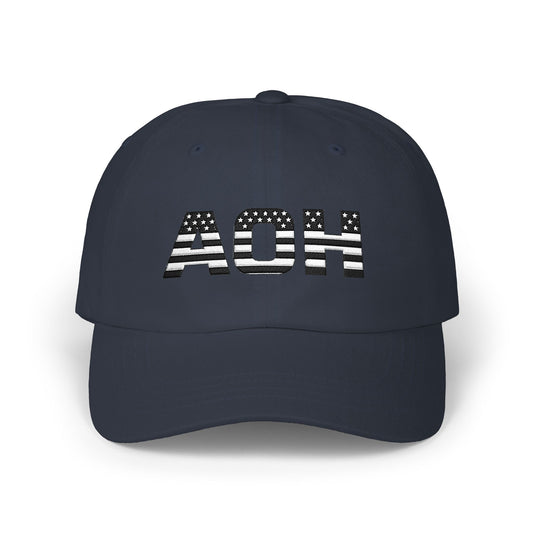 'Afraid of No Human' Distressed Logo Hat