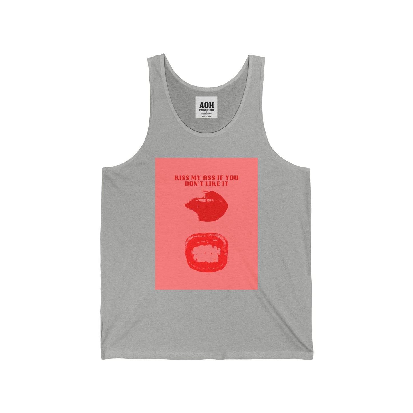 Statement Unisex Jersey Tank: Bold Graphic Tee, Summer Layer, Casual Wear, Gift for Him/Her, Outdoor Activity