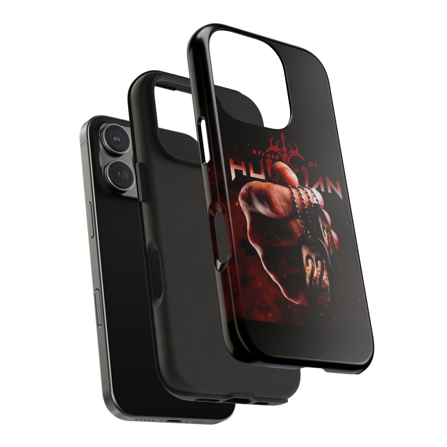 AOH '22' Tough Phone Cases, Edgy Phone Cover, Protector Cases, Unique Smartphone Cases, Gift for Gamers, Metal Rock Theme