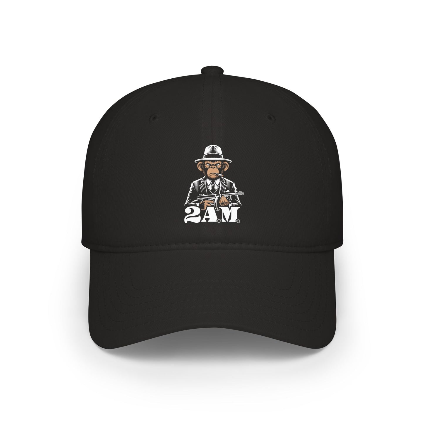 2AM  Cap - Low Profile Baseball Hat with Vintage Mobster Design
