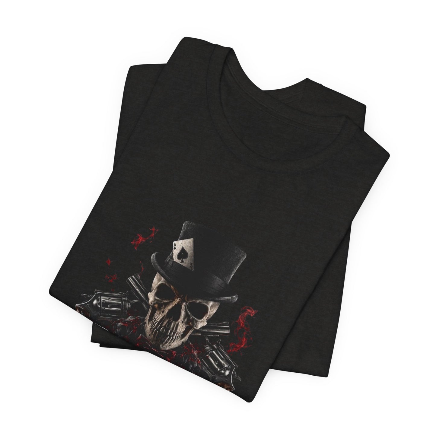Dressed to Kill Skull Tee — Gothic Top Hat Skull Graphic T-Shirt