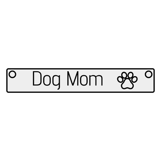 Dog Mom Cutout Paw Bar Necklace | Engraved Pet Jewelry, Dog Lover Gift, Personalized Necklace, Animal Lover Keepsake, Pet Memorial Jewelry