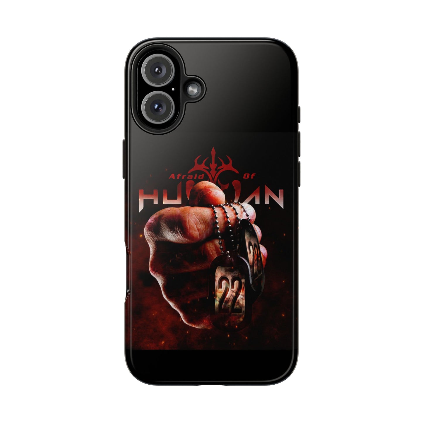 AOH '22' Tough Phone Cases, Edgy Phone Cover, Protector Cases, Unique Smartphone Cases, Gift for Gamers, Metal Rock Theme