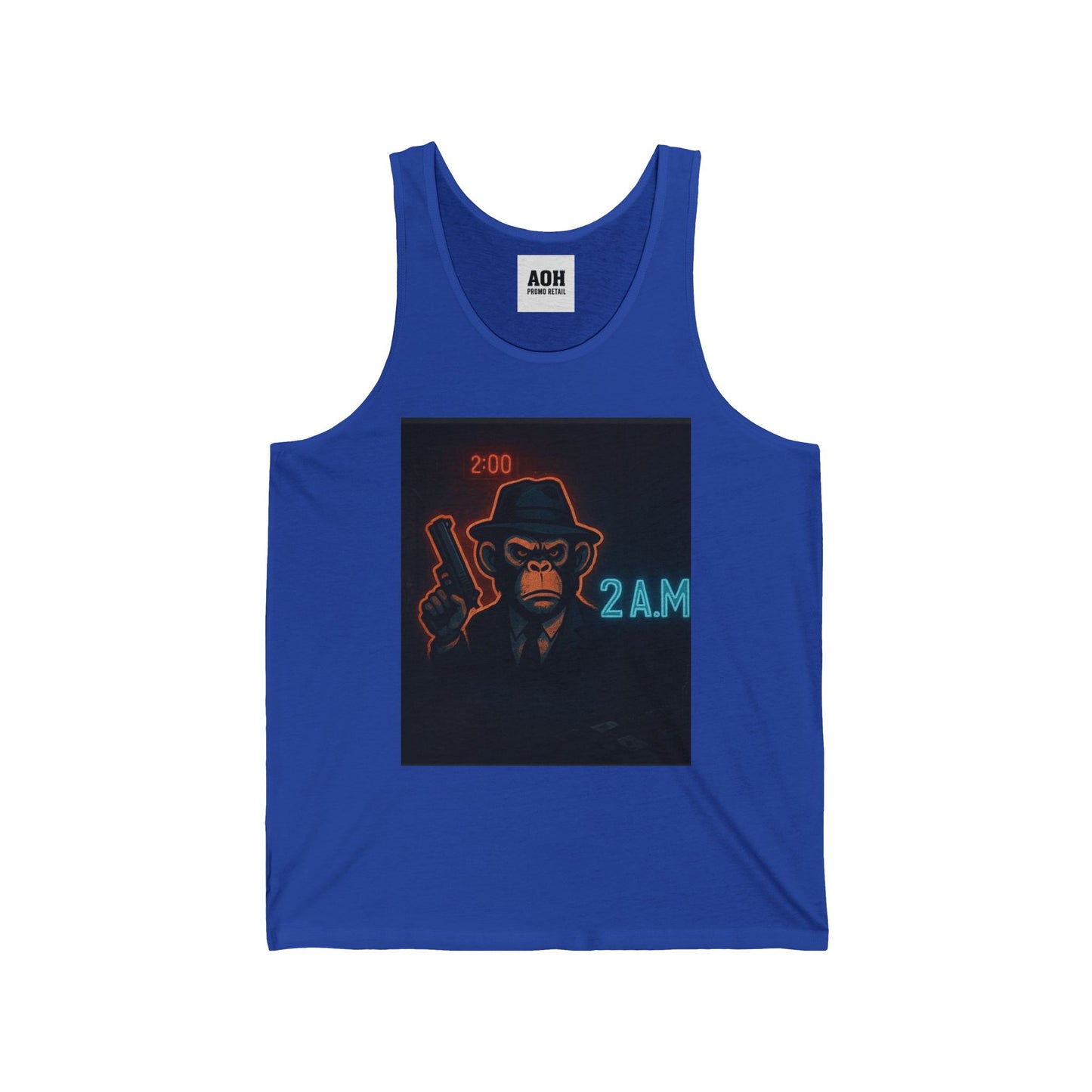 2 A.M. Unisex Jersey Tank - Perfect for Summer Adventures, Casual Wear, Beach Days, Gift for Him or Her, 2 AM Party Vibes