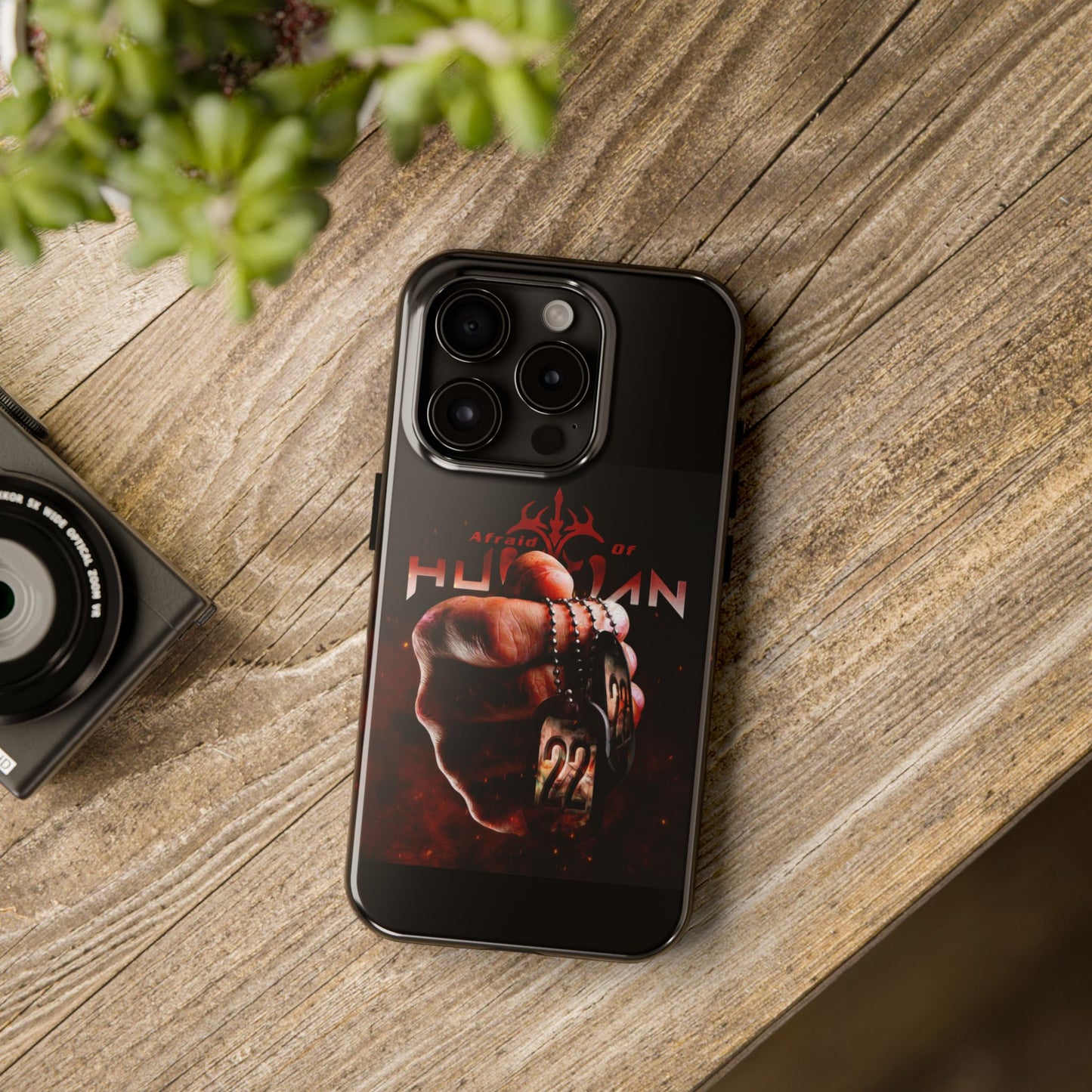 AOH '22' Tough Phone Cases, Edgy Phone Cover, Protector Cases, Unique Smartphone Cases, Gift for Gamers, Metal Rock Theme