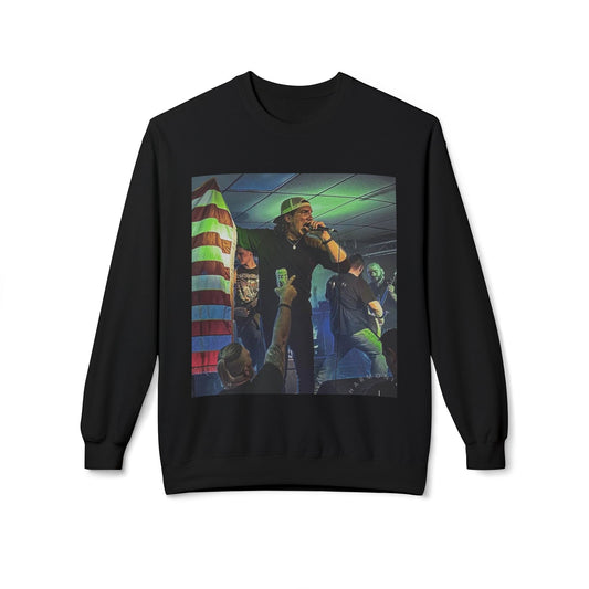 USA Flag AOH Fleece Crewneck Sweatshirt