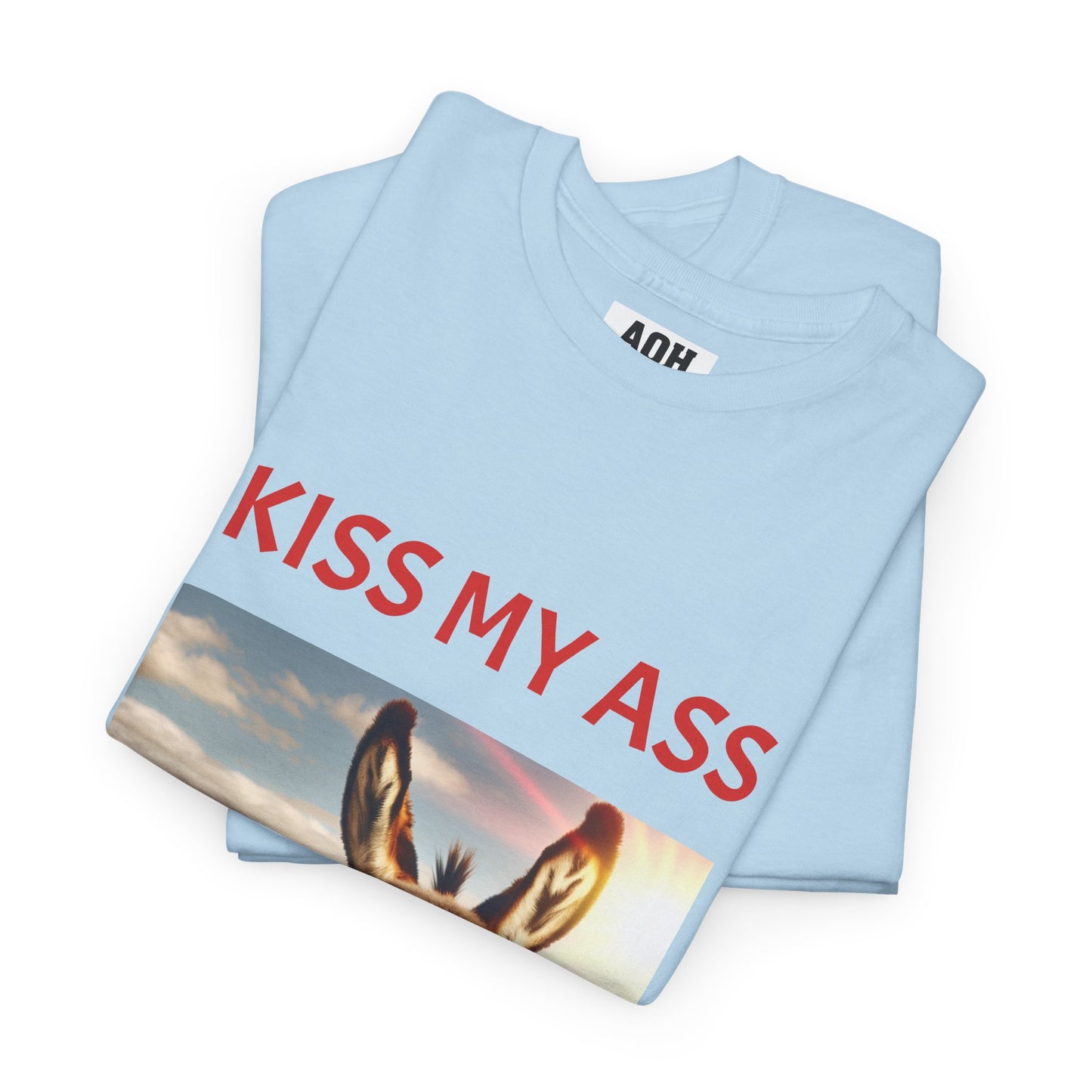 'Kiss My Ass' Unisex Cotton T-Shirt, Humorous Gift, Casual Wear, Party Top, Unique Design, Funny