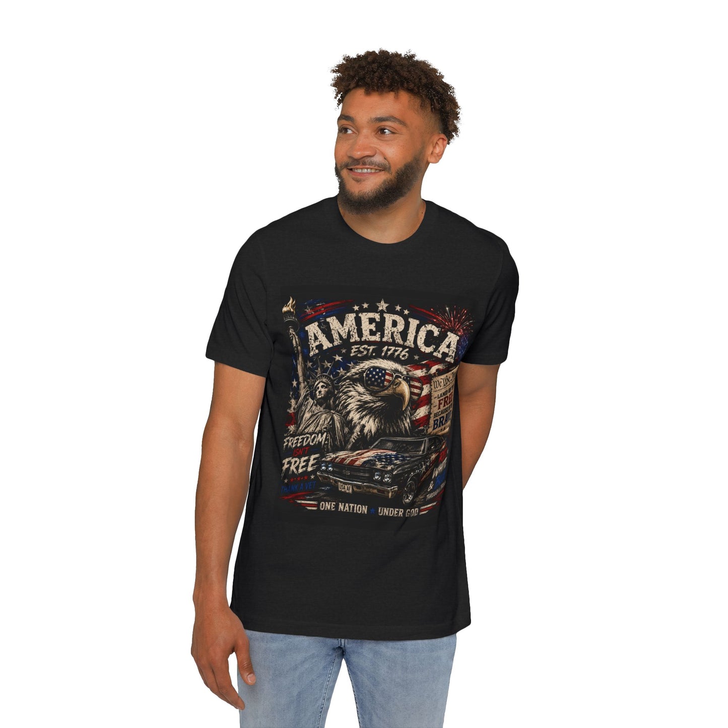 Patriotic Eagle "America Est. 1776" T-Shirt 250 Years