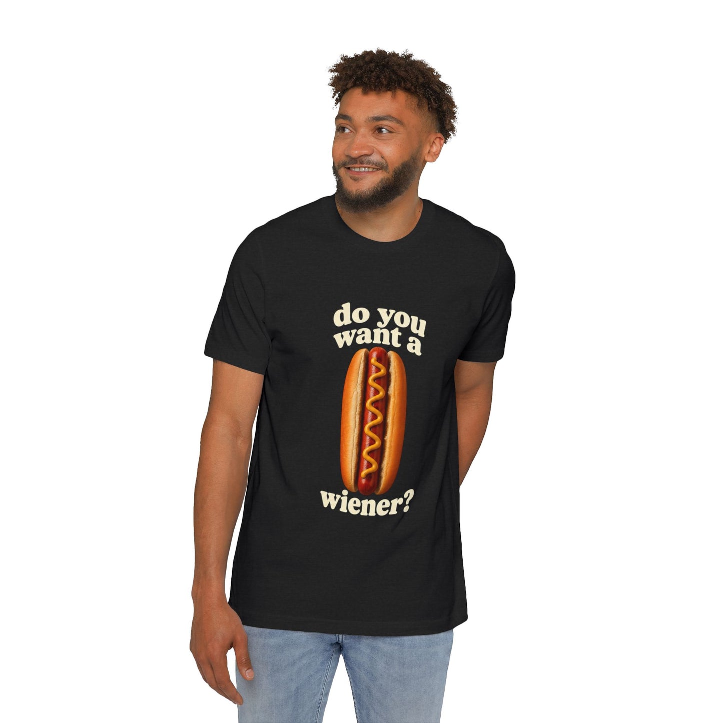 Do You Want A Wiener?! USA-Made Unisex Short-Sleeve Jersey T-Shirt BBQ Shirt