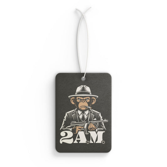 2 A.M. Car Air Freshener, Cool Monkey Design, Unique Gift, Car Decor, Home Fragrance, Comical Air Freshener