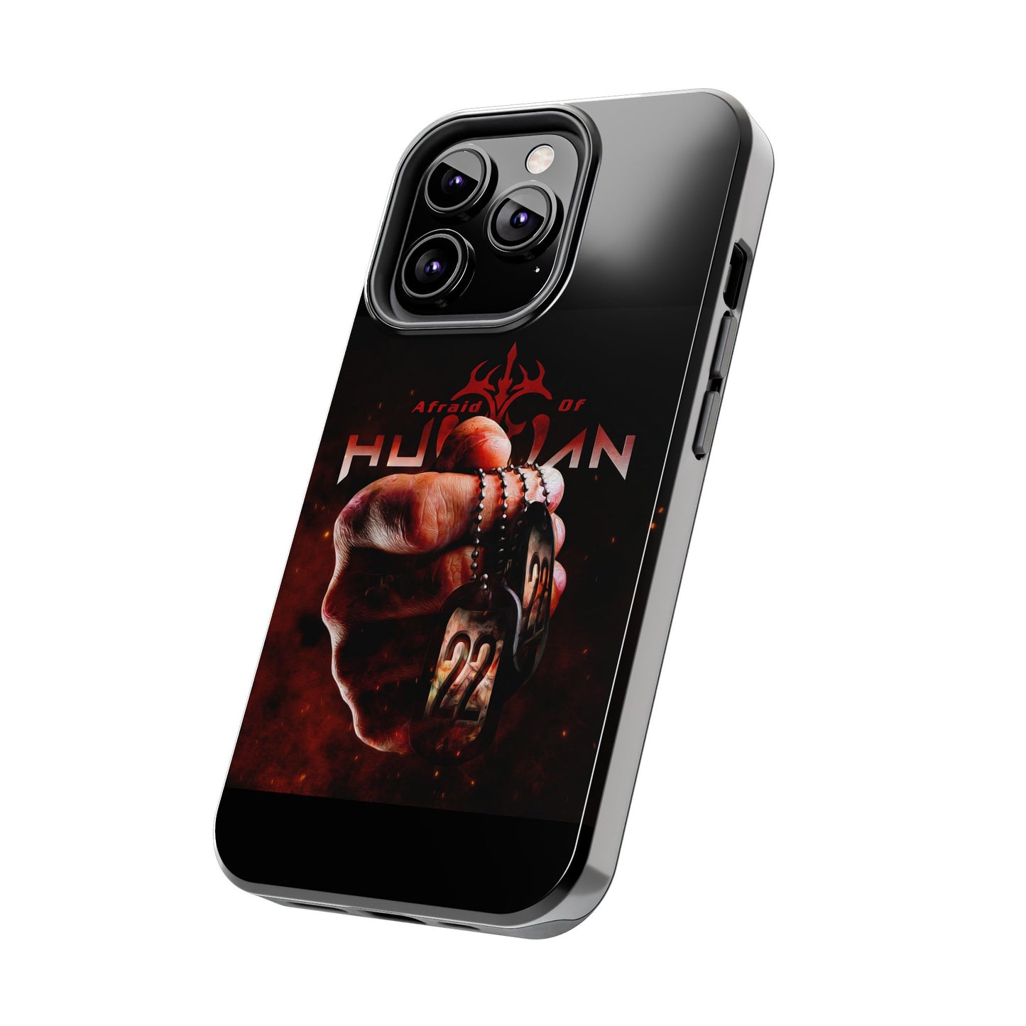 AOH '22' Tough Phone Cases, Edgy Phone Cover, Protector Cases, Unique Smartphone Cases, Gift for Gamers, Metal Rock Theme