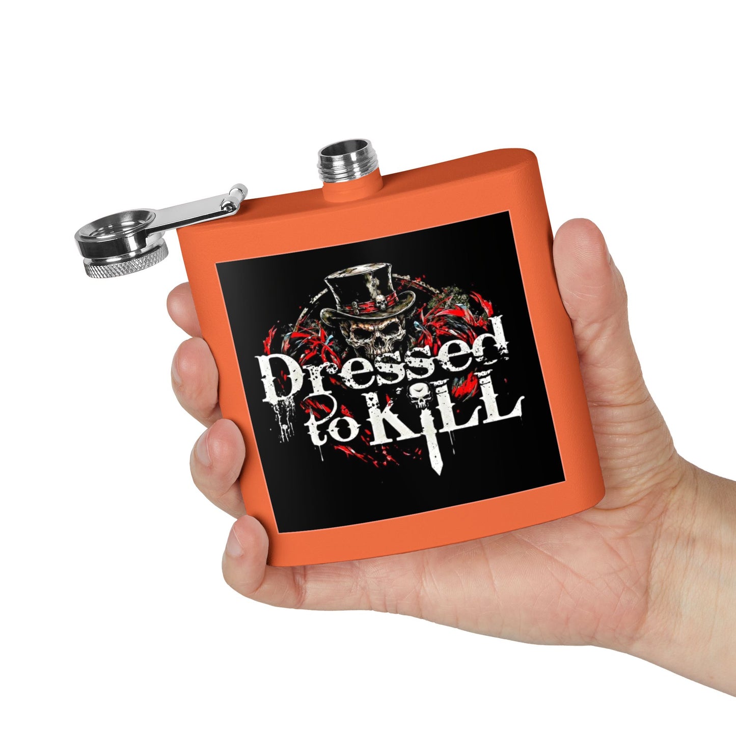 DTK (Dressed to Kill) Stainless Steel Flask (6oz)