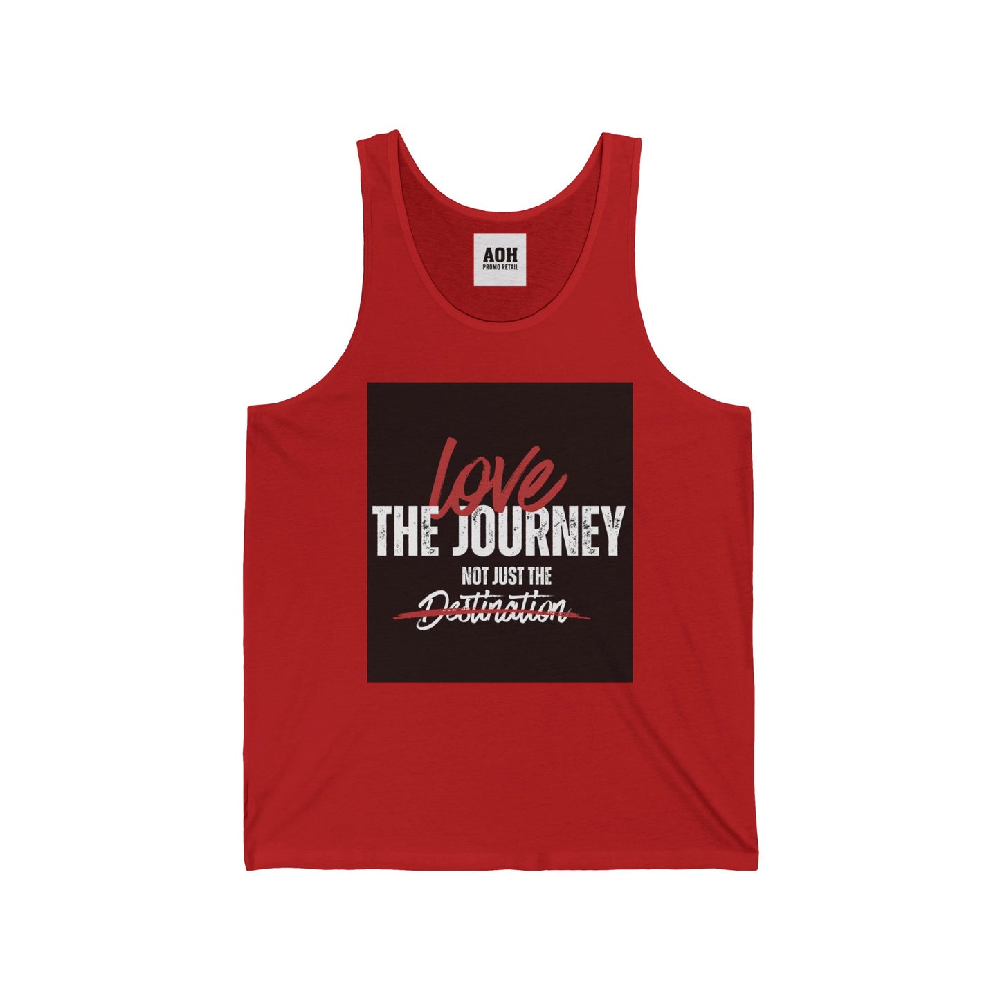 Inspirational Unisex Jersey Tank - "Love the Journey Not Just the Destination" - Motivational Gym Wear, Summer Fashion, Travel Top, [...]