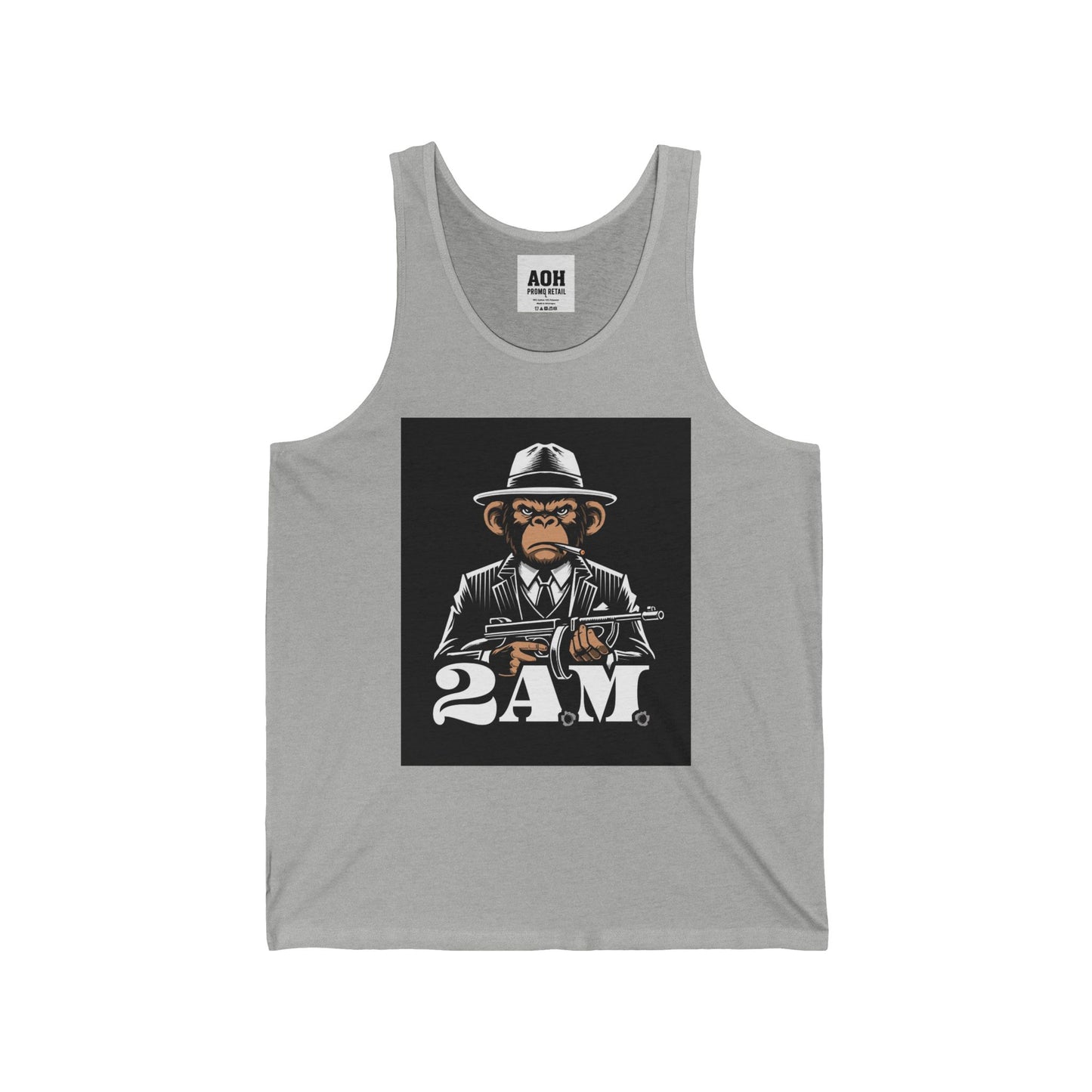 Vintage 2AM Cartoon Character Unisex Jersey Tank, Cool Graphic Tank, Summer Outfit, Party Wear, Funny T-Shirt Alternative