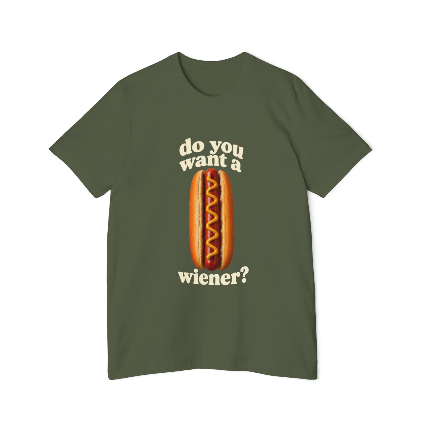 Do You Want A Wiener?! USA-Made Unisex Short-Sleeve Jersey T-Shirt BBQ Shirt