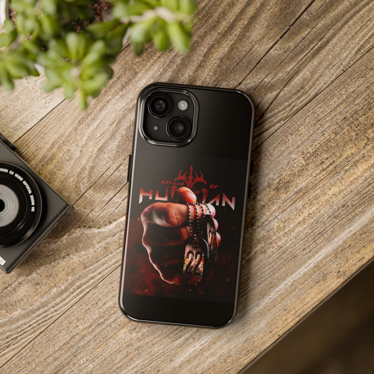 AOH '22' Tough Phone Cases, Edgy Phone Cover, Protector Cases, Unique Smartphone Cases, Gift for Gamers, Metal Rock Theme