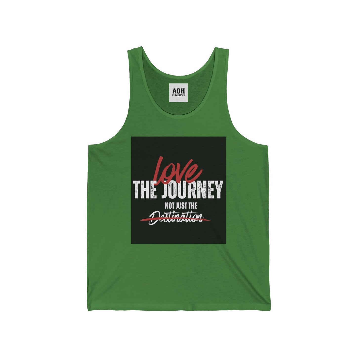 Inspirational Unisex Jersey Tank - "Love the Journey Not Just the Destination" - Motivational Gym Wear, Summer Fashion, Travel Top, [...]