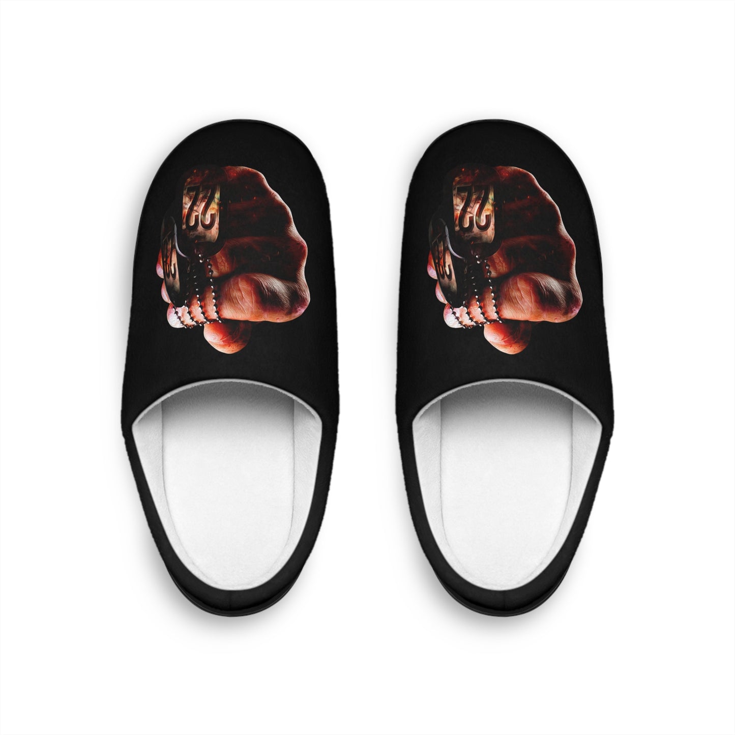 Afraid of Human (22) Women's Slippers