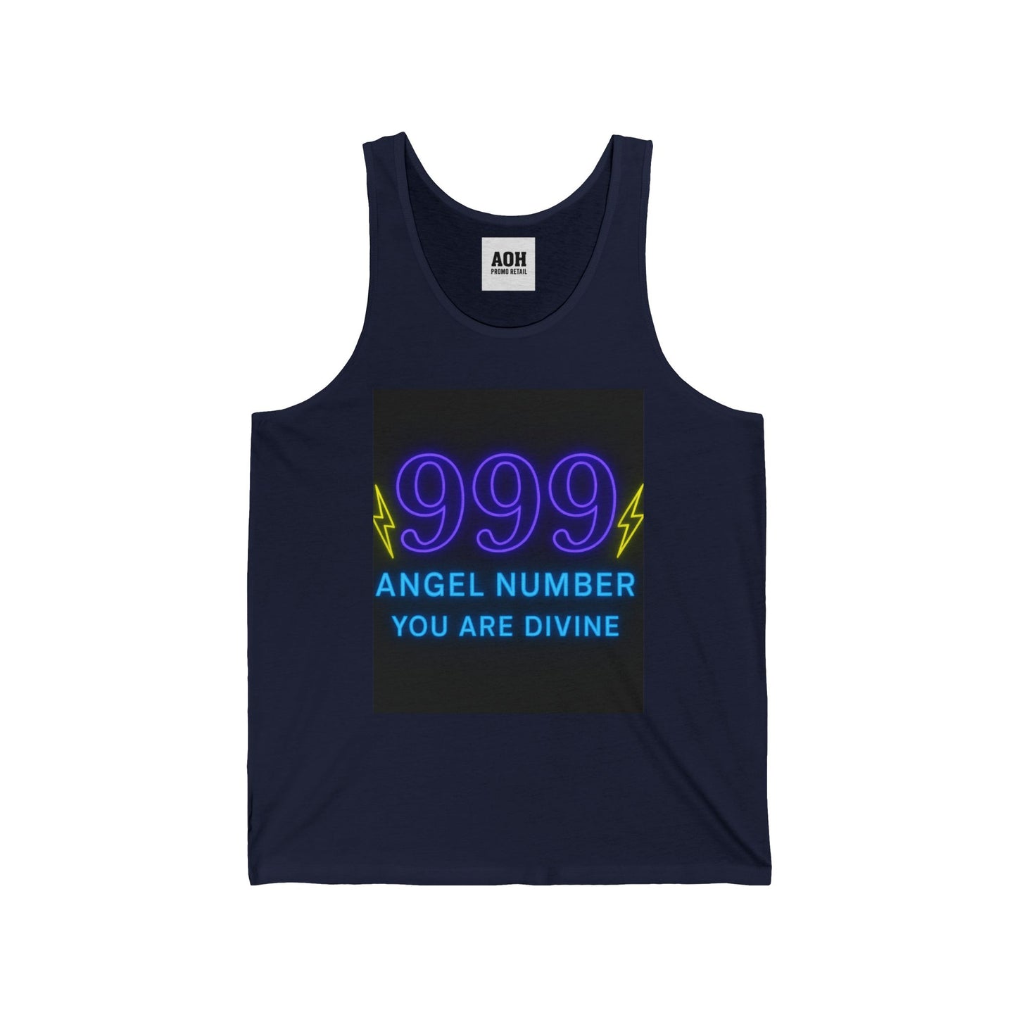 Divine 999 Angel Number Unisex Jersey Tank, Spiritual Tank Top, Numerology Apparel, Gift for Spiritual Seekers, Astrology Merchandise, [...]