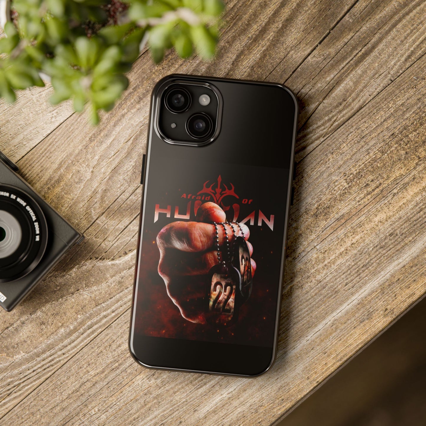 AOH '22' Tough Phone Cases, Edgy Phone Cover, Protector Cases, Unique Smartphone Cases, Gift for Gamers, Metal Rock Theme