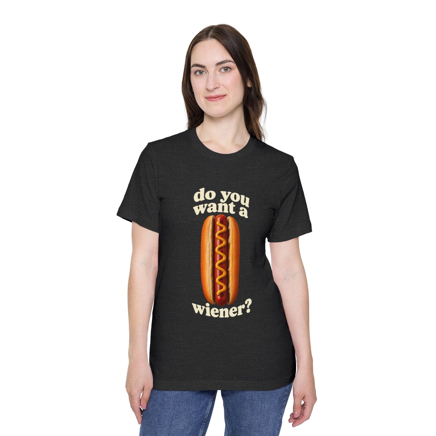 Do You Want A Wiener?! USA-Made Unisex Short-Sleeve Jersey T-Shirt BBQ Shirt