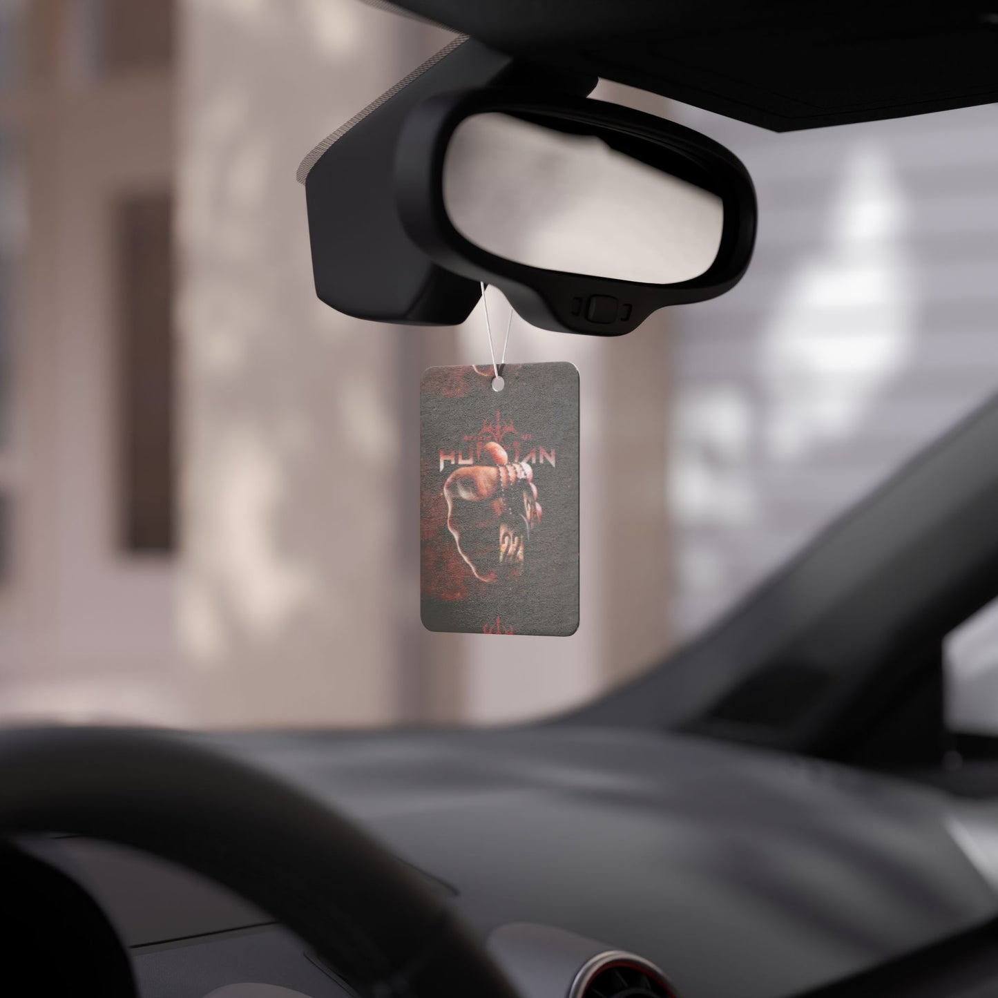 Afraid of Human-Themed Car Air Freshener, Aromatic Decor for Car, Gifts for Him, Car Accessories, Unique Gift for Birthdays