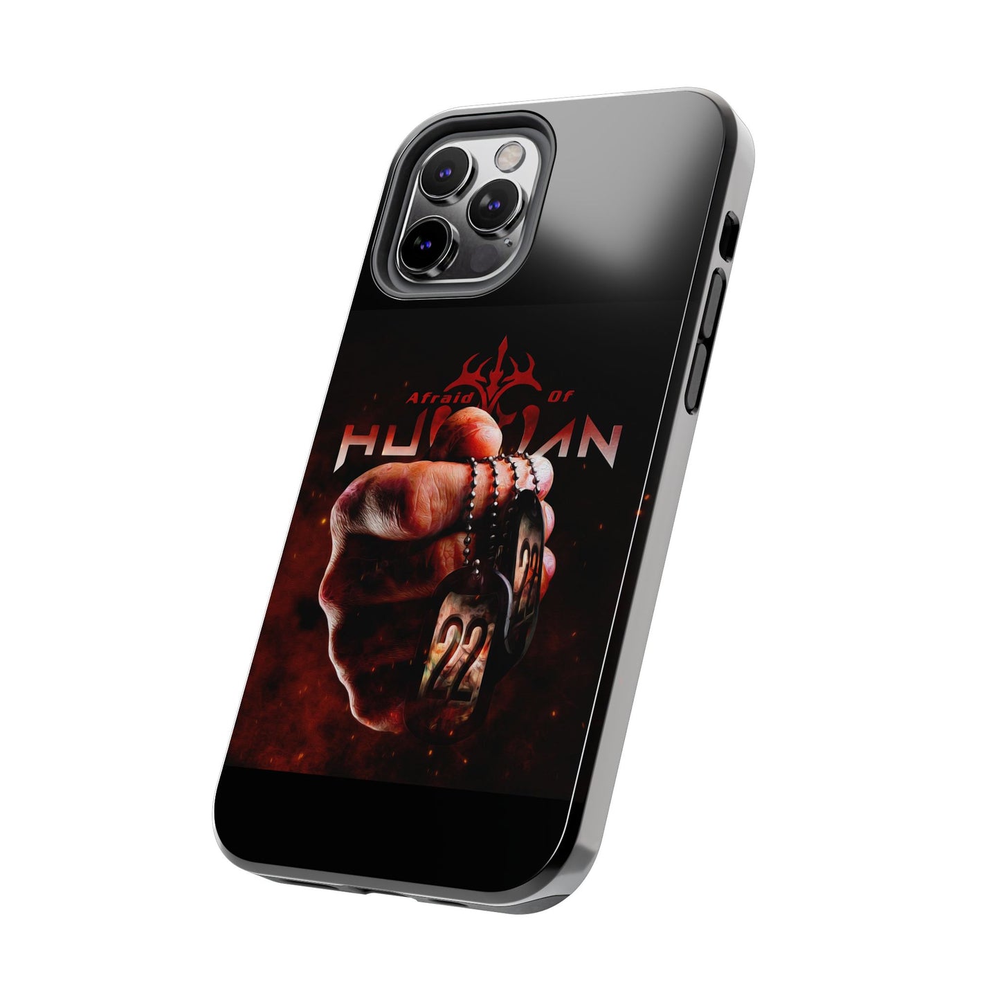 AOH '22' Tough Phone Cases, Edgy Phone Cover, Protector Cases, Unique Smartphone Cases, Gift for Gamers, Metal Rock Theme
