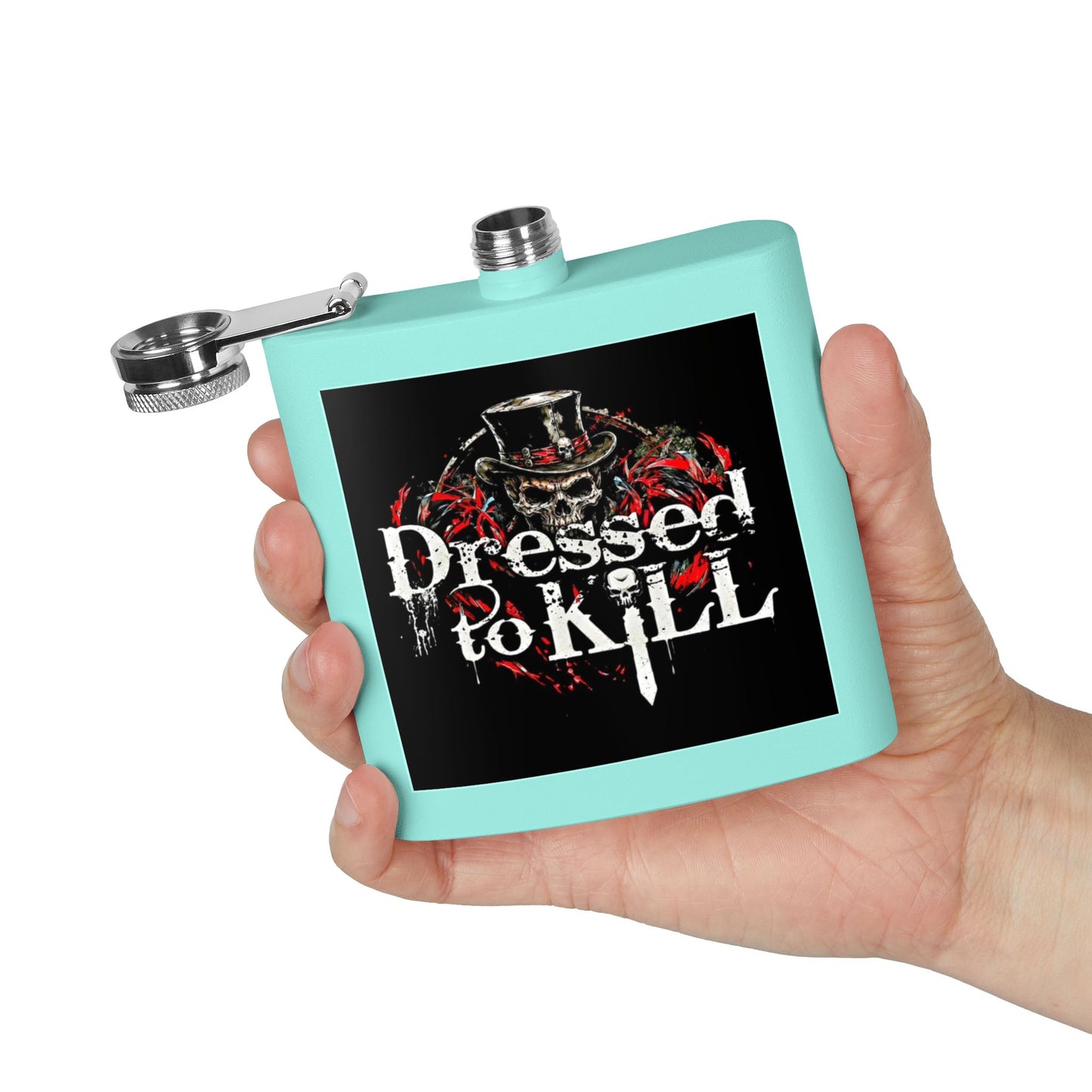 DTK (Dressed to Kill) Stainless Steel Flask (6oz)