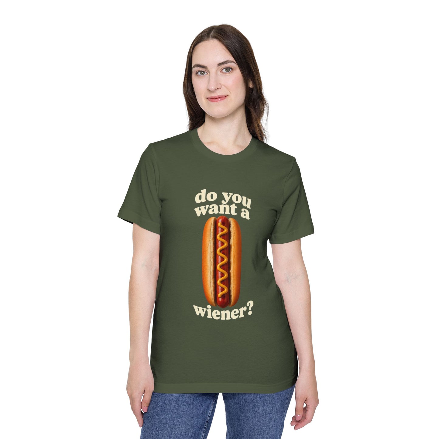 Do You Want A Wiener?! USA-Made Unisex Short-Sleeve Jersey T-Shirt BBQ Shirt