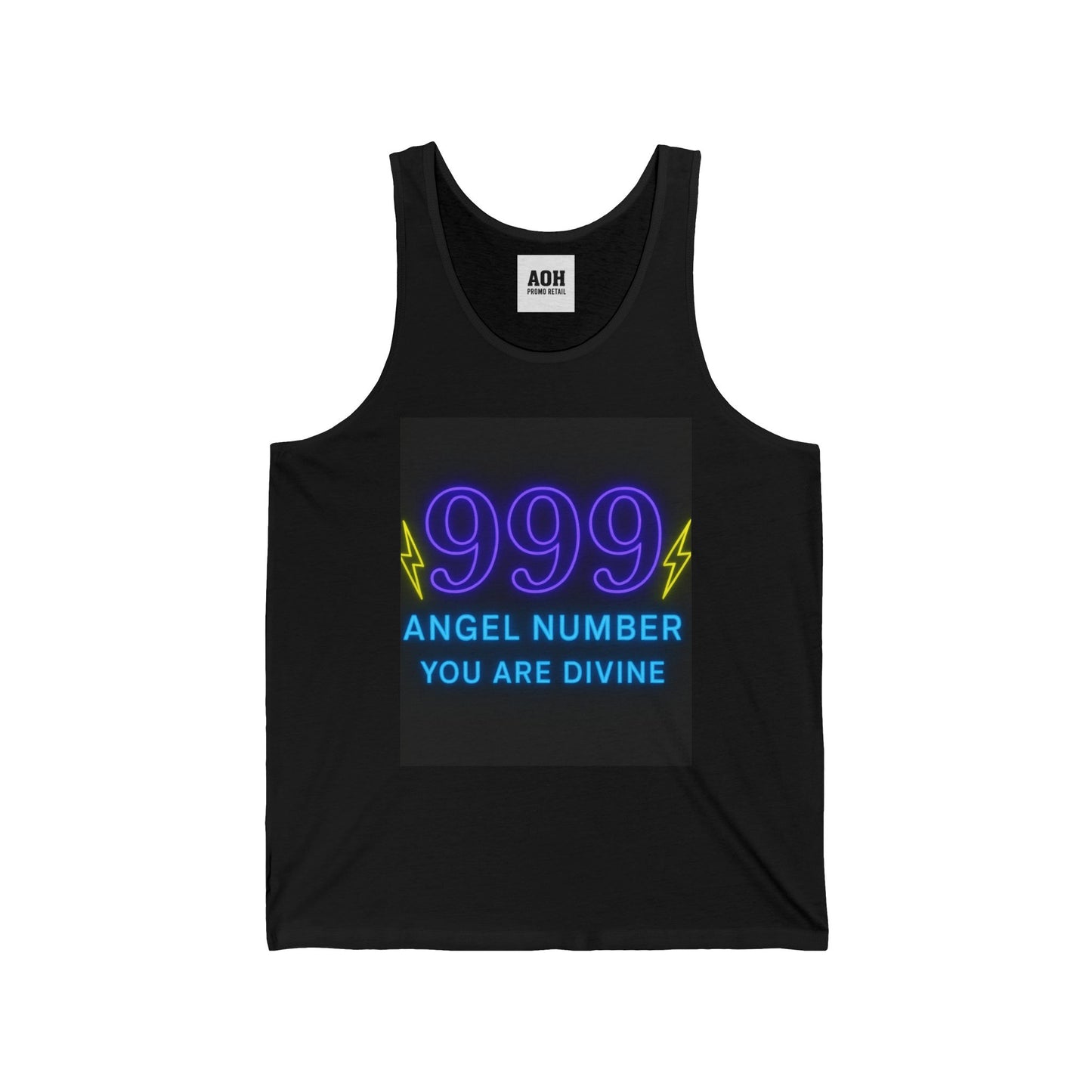 Divine 999 Angel Number Unisex Jersey Tank, Spiritual Tank Top, Numerology Apparel, Gift for Spiritual Seekers, Astrology Merchandise, [...]
