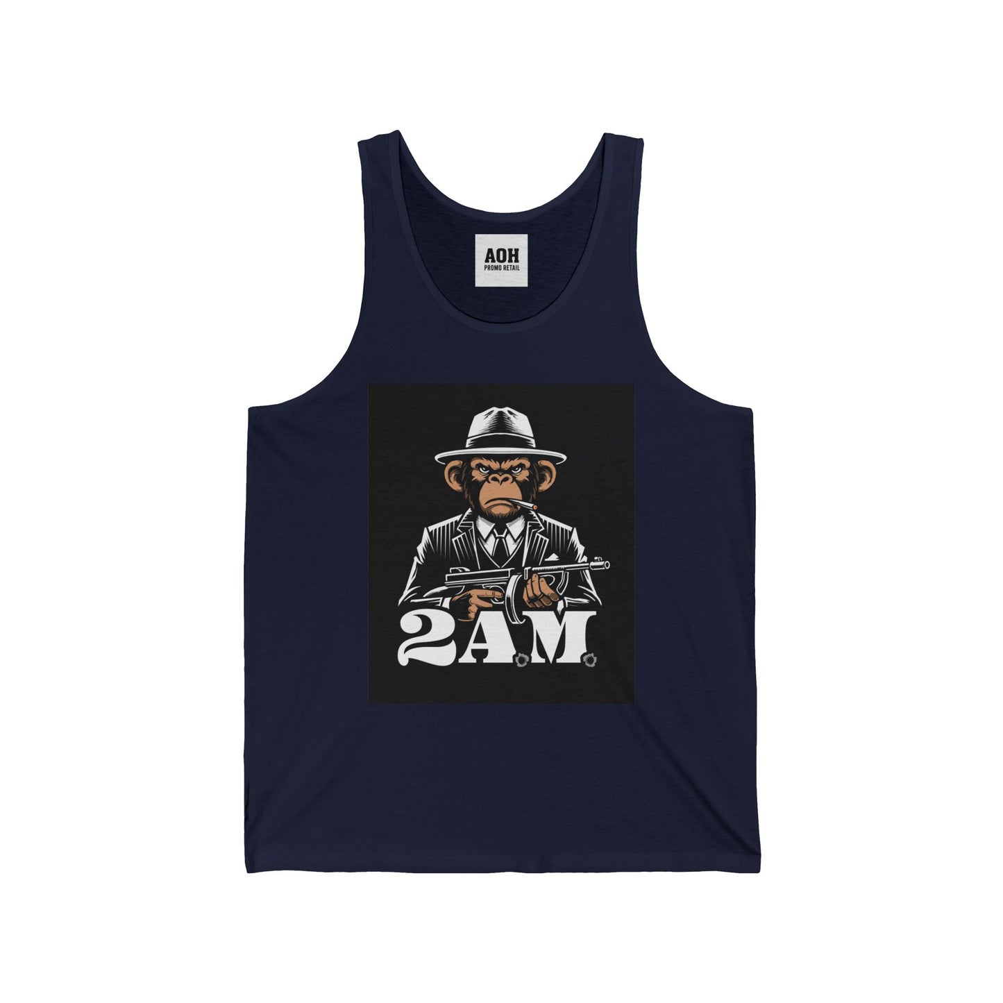 Vintage 2AM Cartoon Character Unisex Jersey Tank, Cool Graphic Tank, Summer Outfit, Party Wear, Funny T-Shirt Alternative