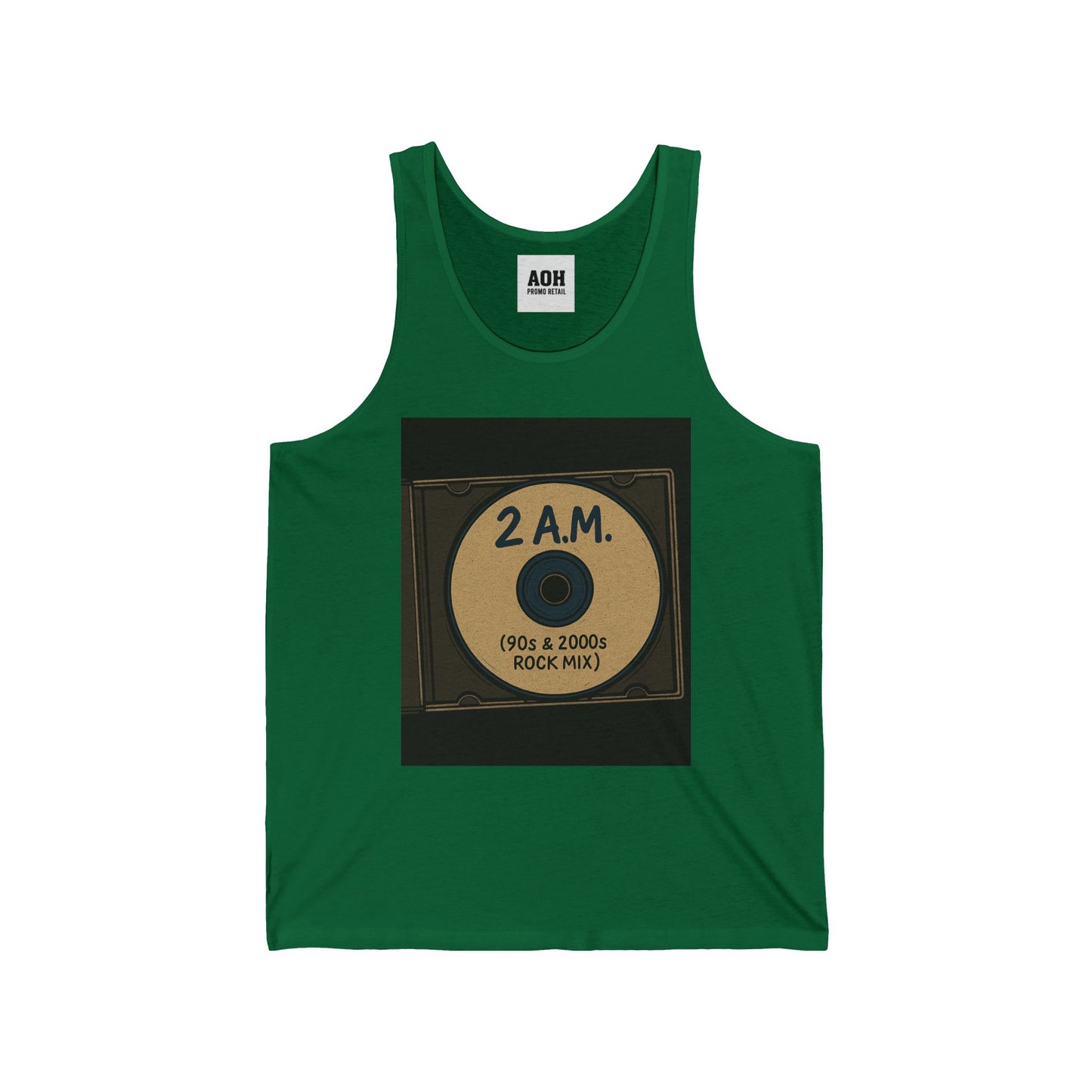 2 A.M. / 90s & 2000s Inspired Unisex Jersey Tank Top, Nostalgic Music Apparel, Perfect for Summer, Concerts, Gifts for Music Lovers
