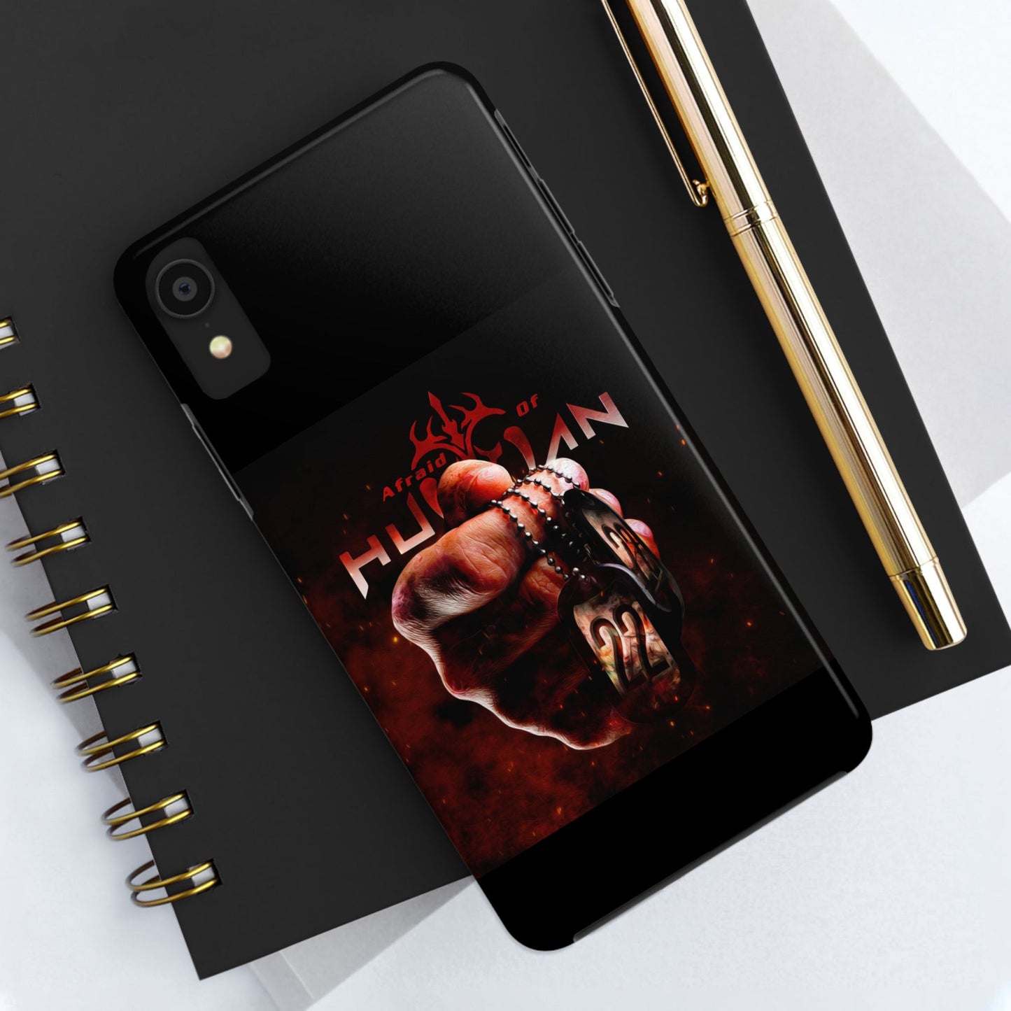 AOH '22' Tough Phone Cases, Edgy Phone Cover, Protector Cases, Unique Smartphone Cases, Gift for Gamers, Metal Rock Theme