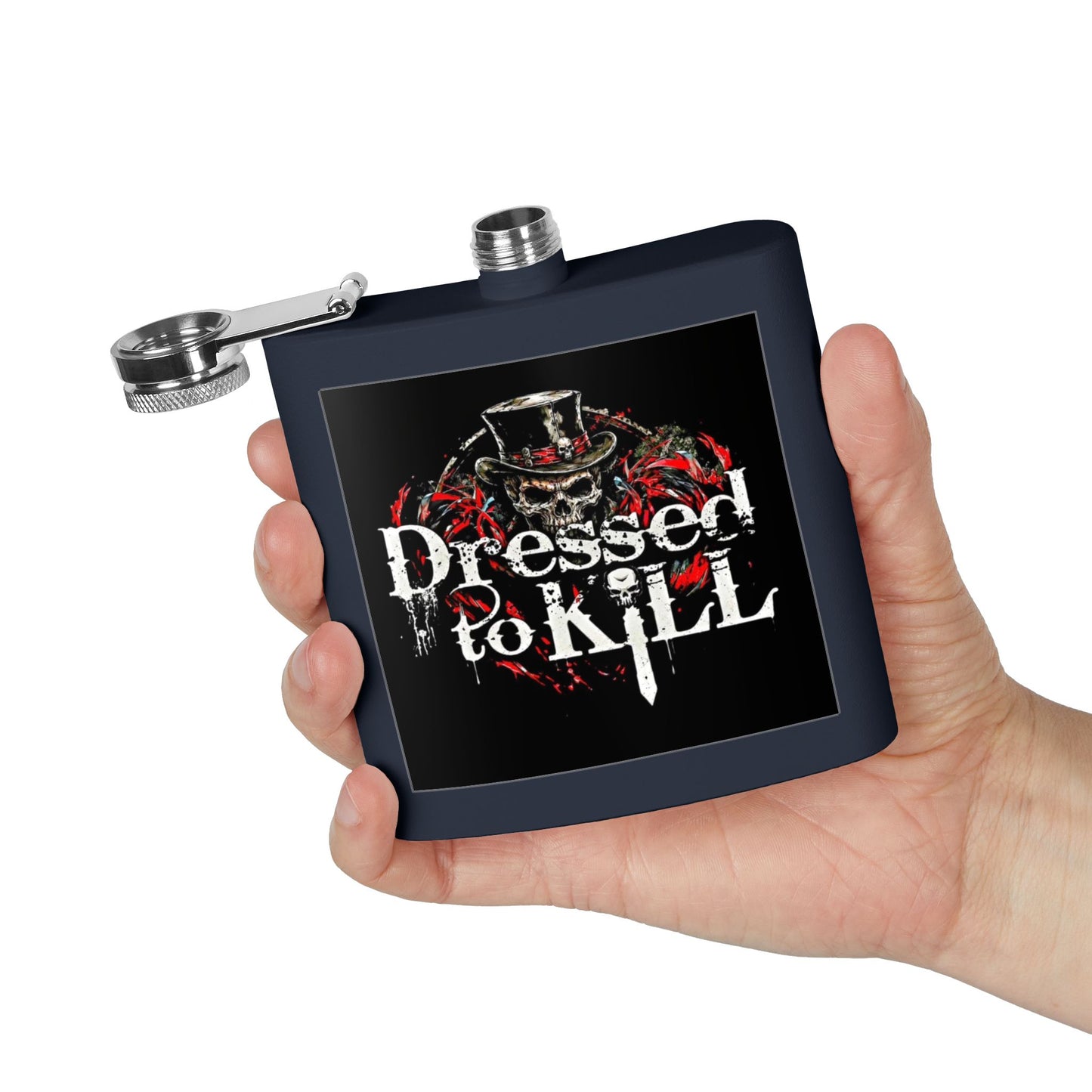 DTK (Dressed to Kill) Stainless Steel Flask (6oz)