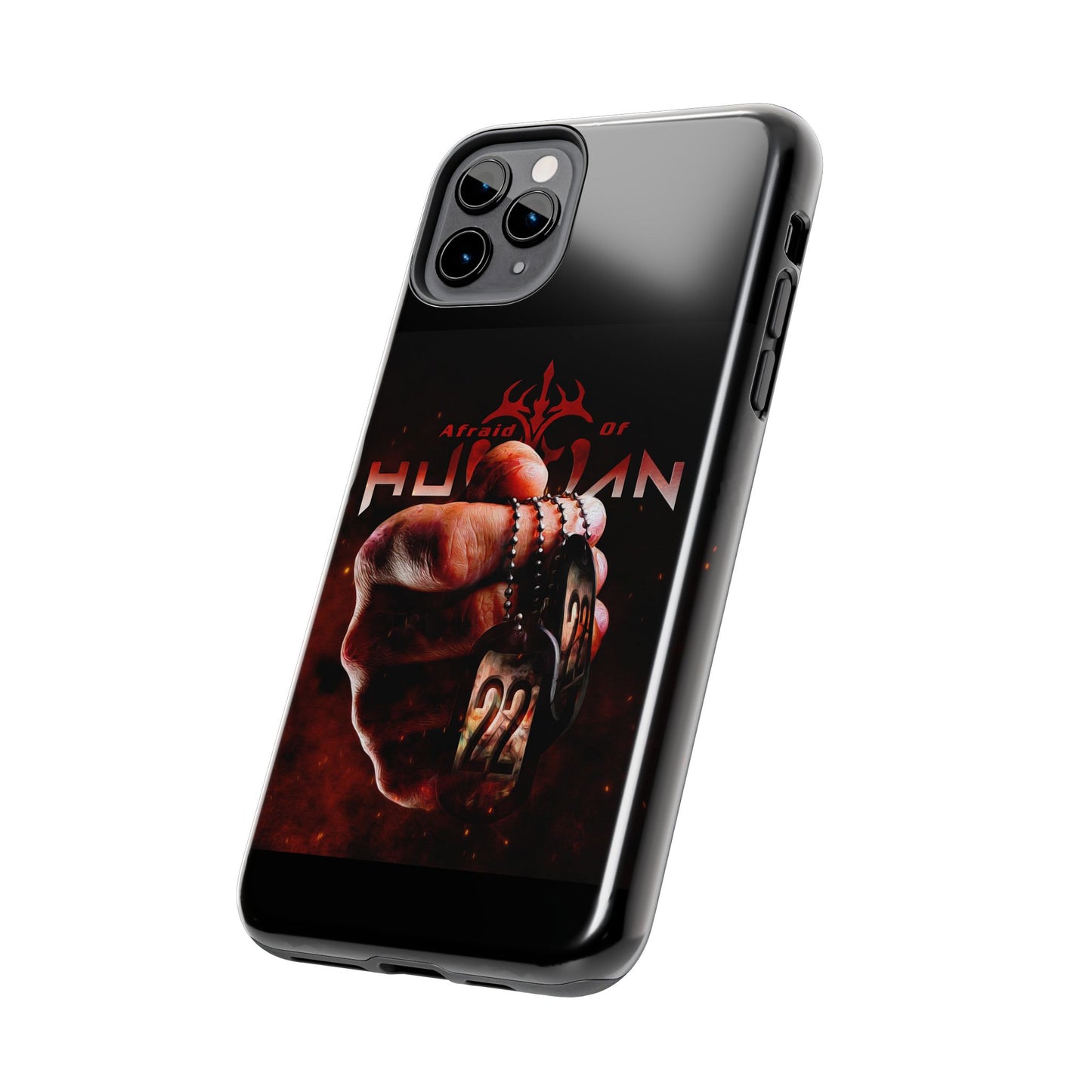 AOH '22' Tough Phone Cases, Edgy Phone Cover, Protector Cases, Unique Smartphone Cases, Gift for Gamers, Metal Rock Theme