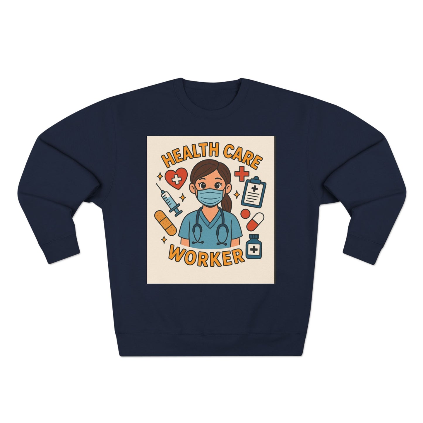 Health Care Worker Crewneck Sweatshirt, Unisex Gift for Medical Professionals, Nursing Appreciation, Healthcare Apparel, Casual Comfort Wear