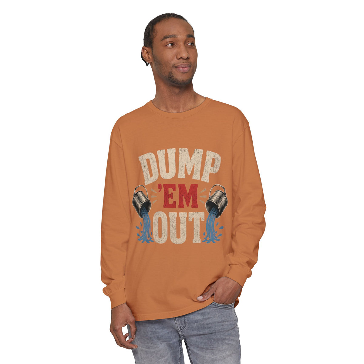 Unisex Garment-dyed Long Sleeve T-Shirt