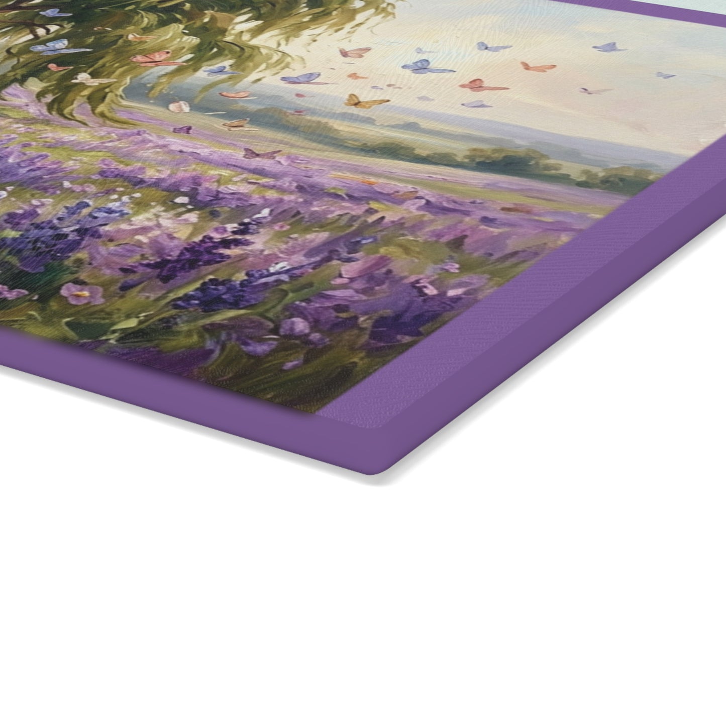 Butterfly Oasis Glass Cutting Board