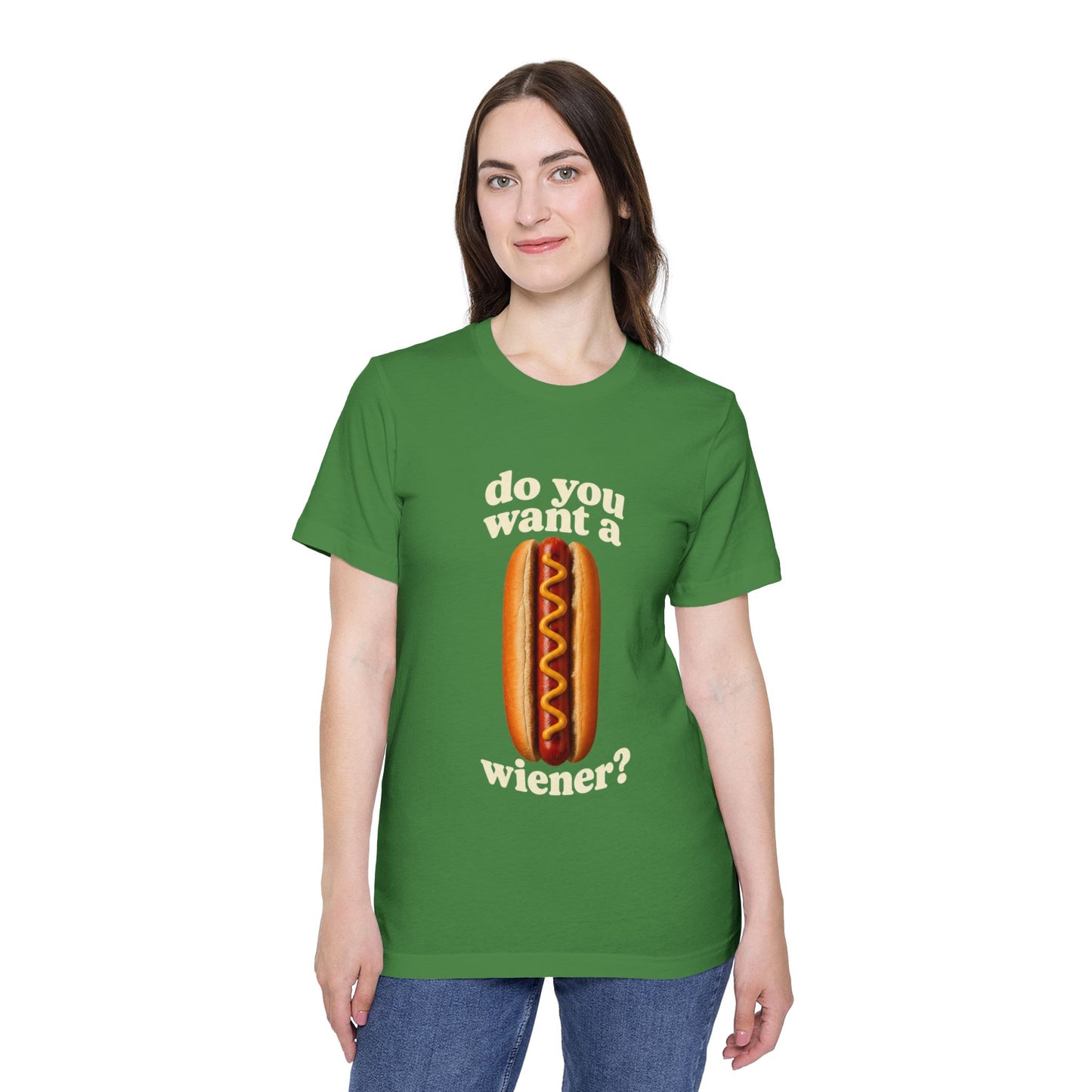 Do You Want A Wiener?! USA-Made Unisex Short-Sleeve Jersey T-Shirt BBQ Shirt