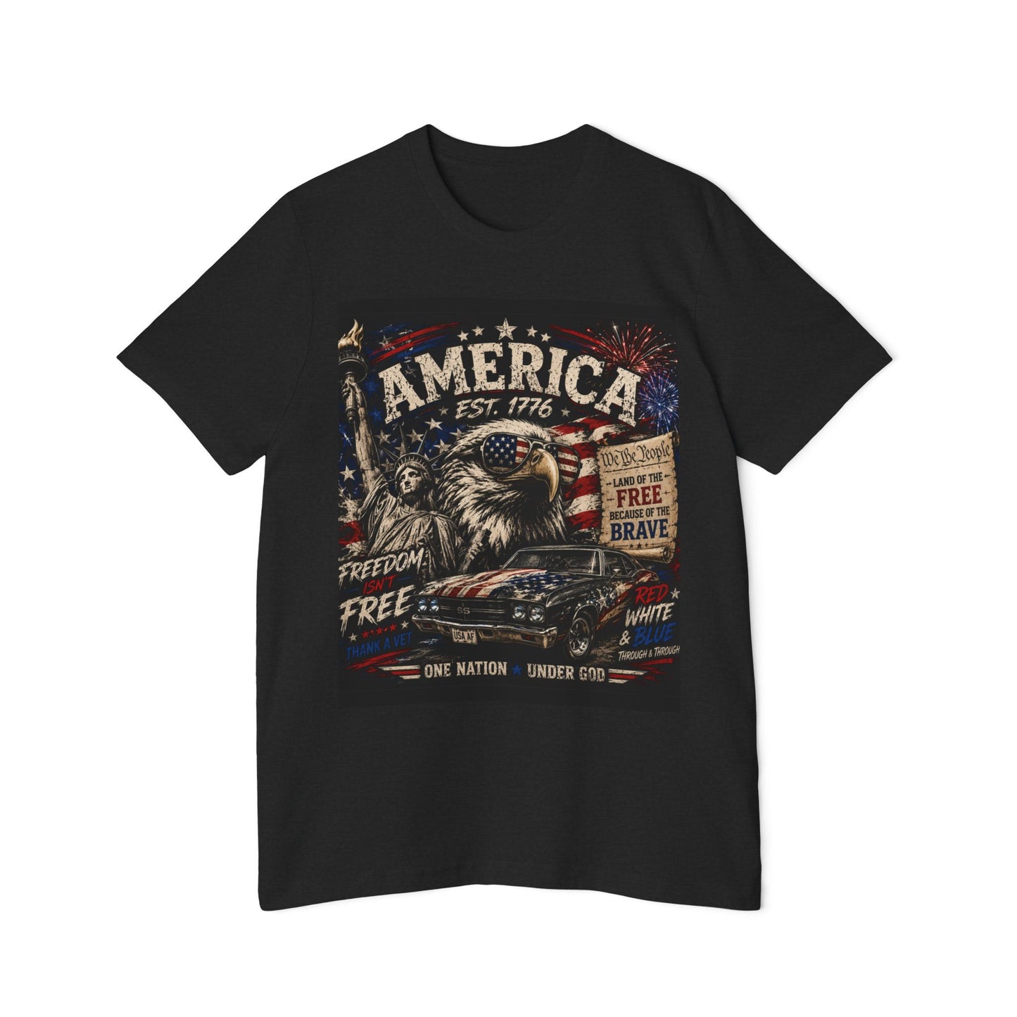 Patriotic Eagle "America Est. 1776" T-Shirt 250 Years