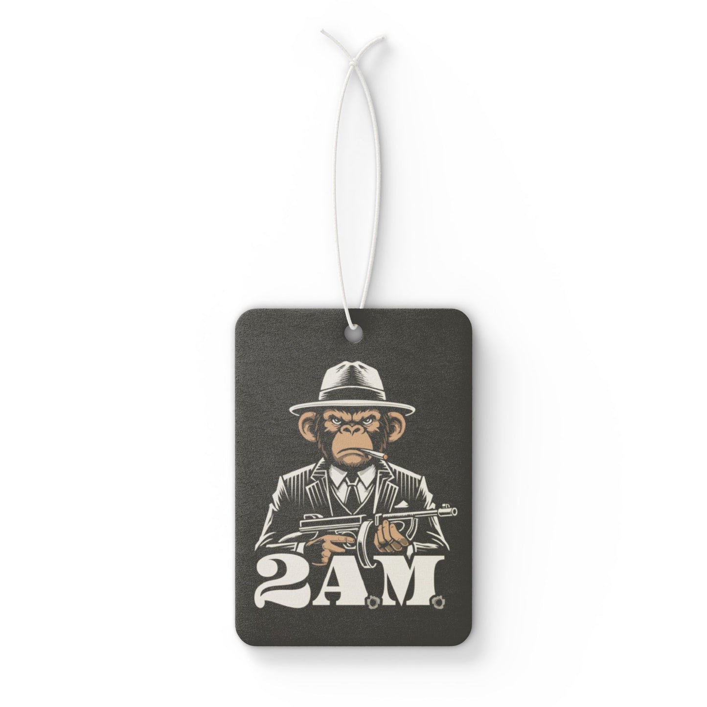 2 A.M. Car Air Freshener, Cool Monkey Design, Unique Gift, Car Decor, Home Fragrance, Comical Air Freshener