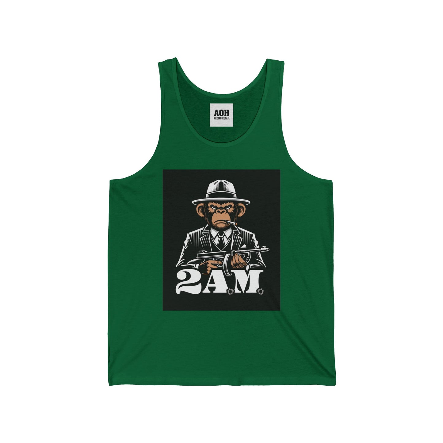 Vintage 2AM Cartoon Character Unisex Jersey Tank, Cool Graphic Tank, Summer Outfit, Party Wear, Funny T-Shirt Alternative