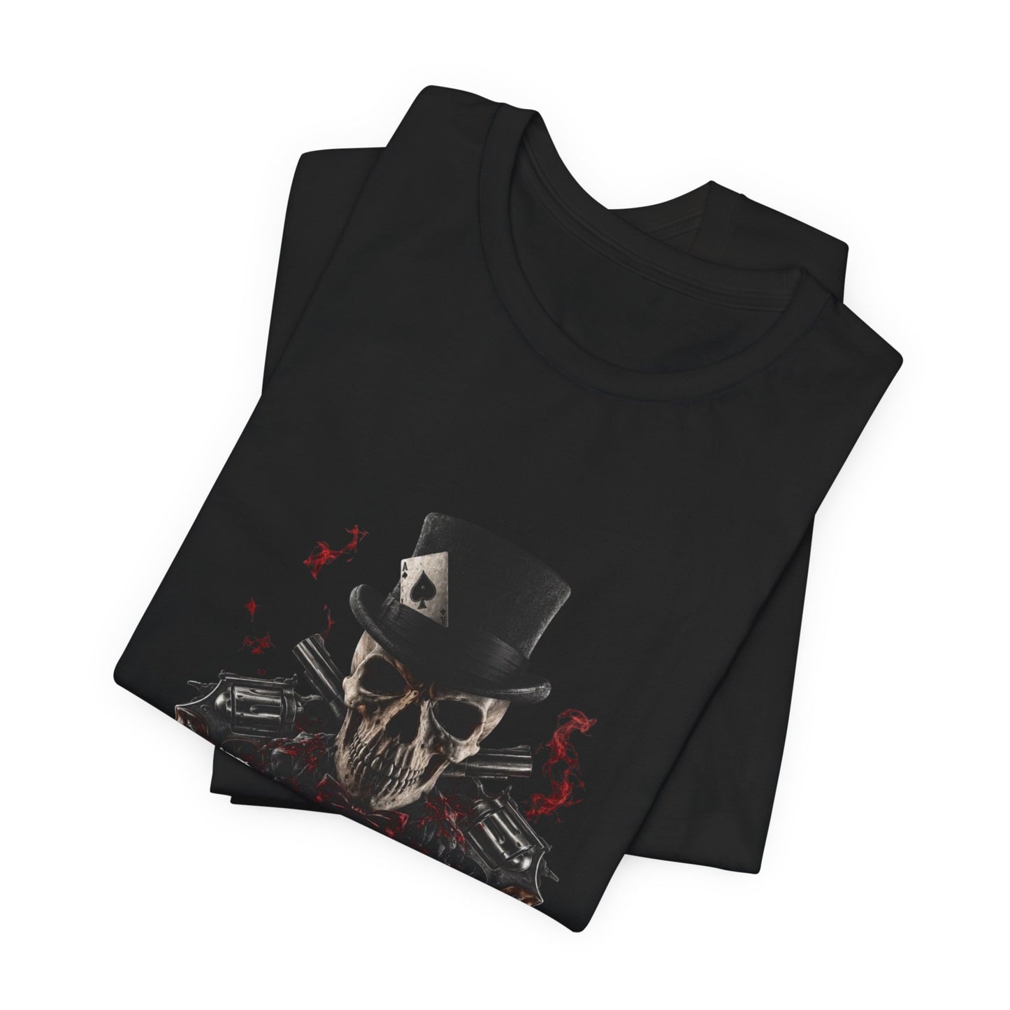 Dressed to Kill Skull Tee — Gothic Top Hat Skull Graphic T-Shirt