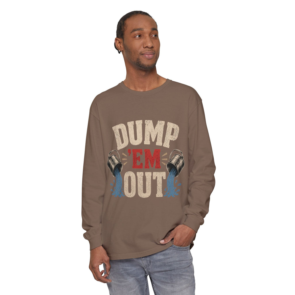Unisex Garment-dyed Long Sleeve T-Shirt