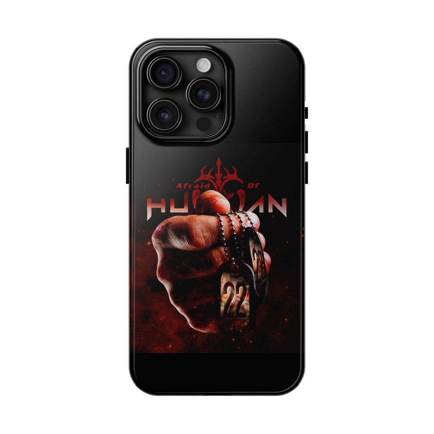 AOH '22' Tough Phone Cases, Edgy Phone Cover, Protector Cases, Unique Smartphone Cases, Gift for Gamers, Metal Rock Theme