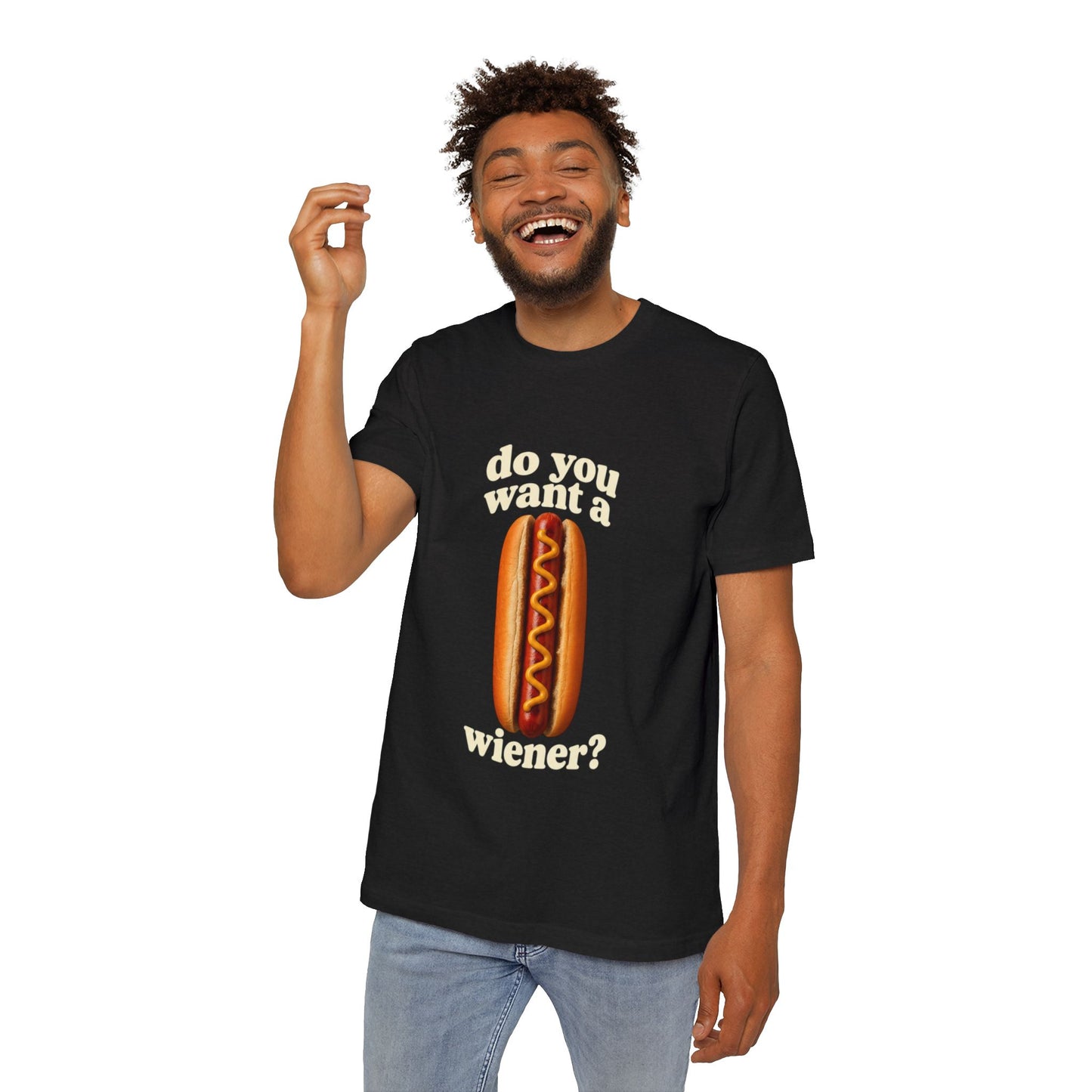 Do You Want A Wiener?! USA-Made Unisex Short-Sleeve Jersey T-Shirt BBQ Shirt