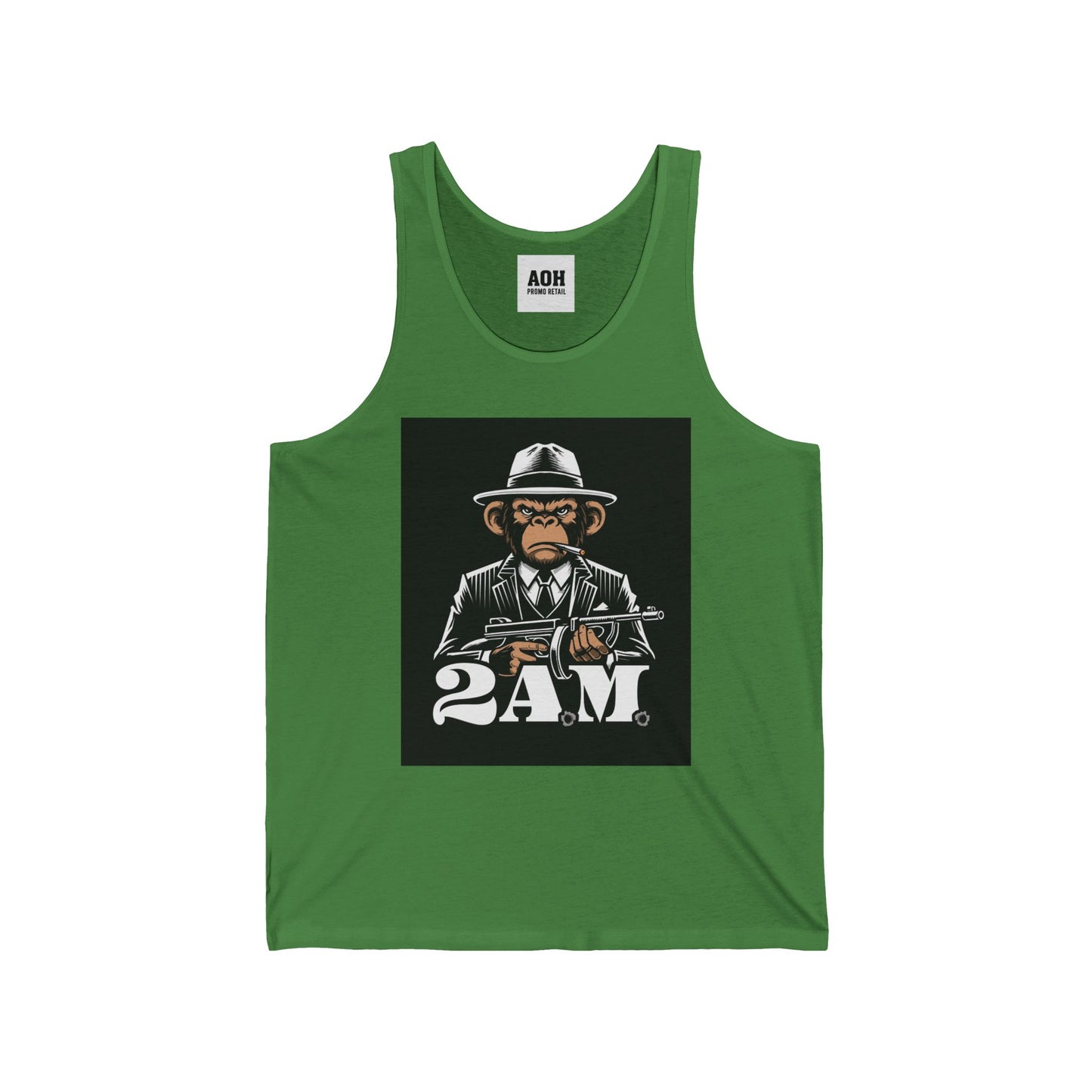 Vintage 2AM Cartoon Character Unisex Jersey Tank, Cool Graphic Tank, Summer Outfit, Party Wear, Funny T-Shirt Alternative