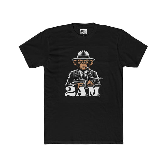 2 A.M. Graphic Tee, Unisex Cotton Crew Tee for Casual Wear, Gifts for Movie Lovers, Vintage Style Gangster Shirt, Perfect for [...]